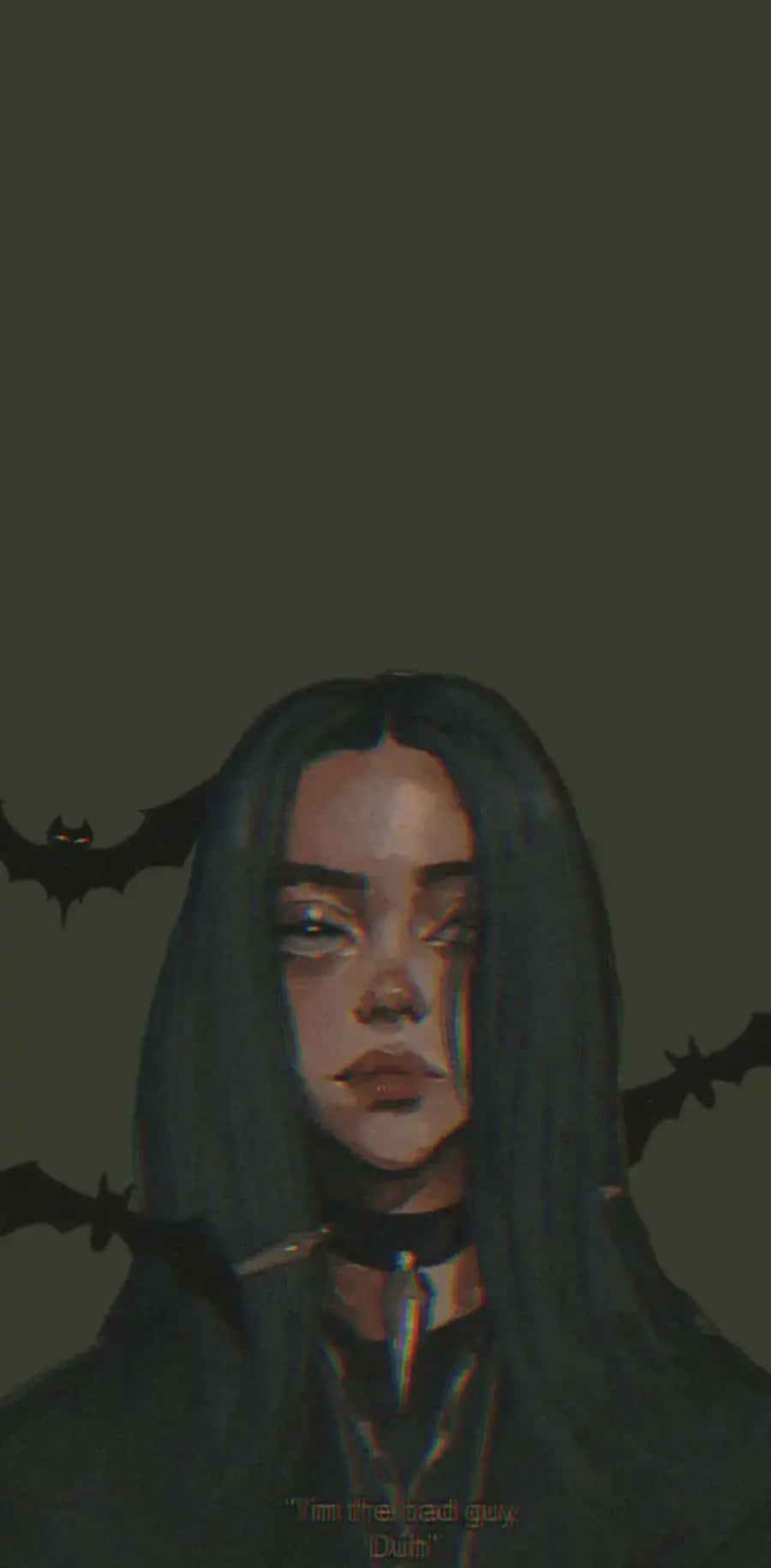 Billie Eilish Gothic Artwork Wallpaper