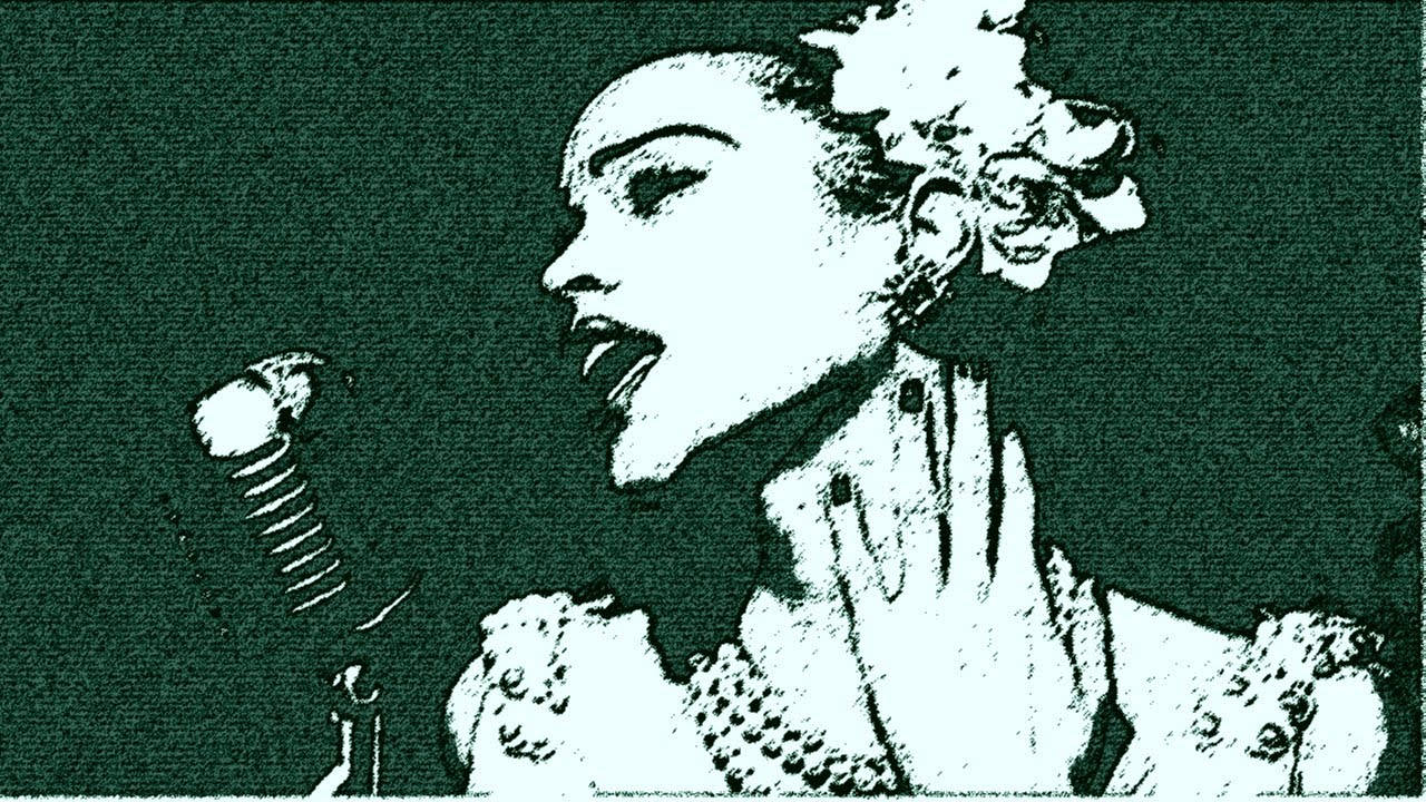Billie Holiday On Filter Wallpaper