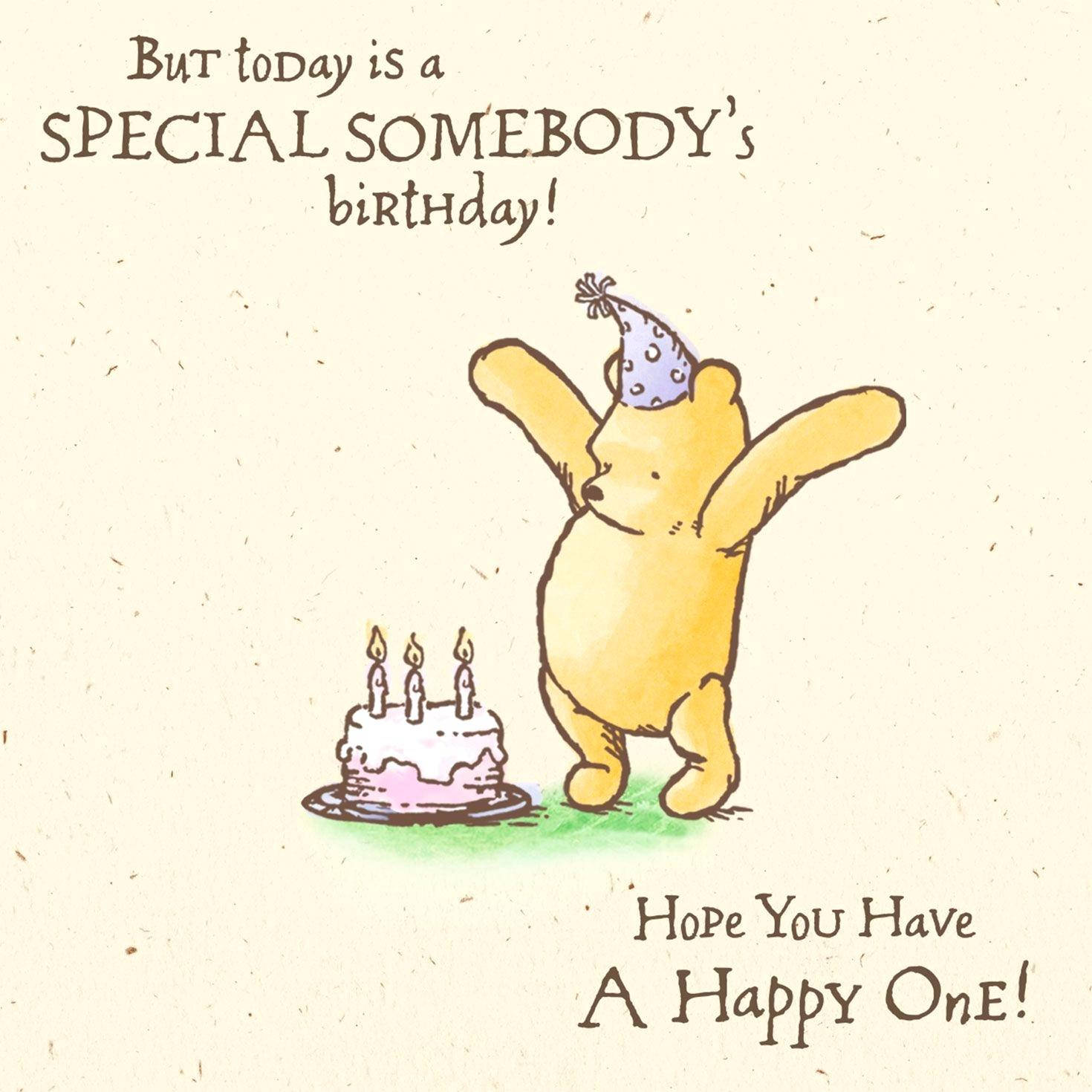 Birthday Winnie The Pooh Quotes Wallpaper