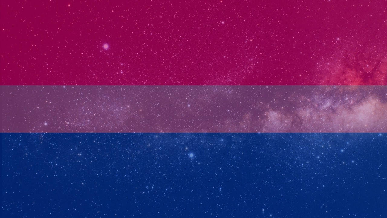 Bisexual Flag Shimmering Wallpaper