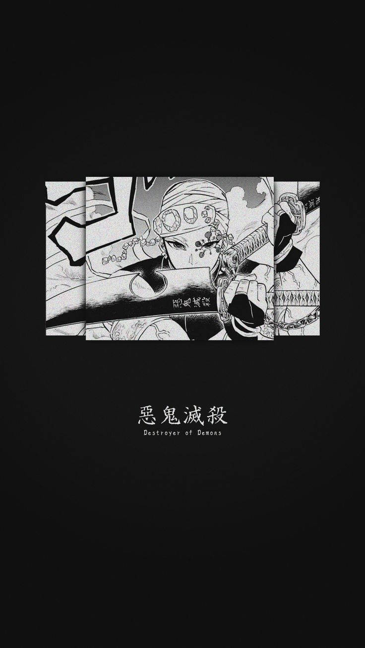 Black Aesthetic Anime Uzui Tengen Wallpaper