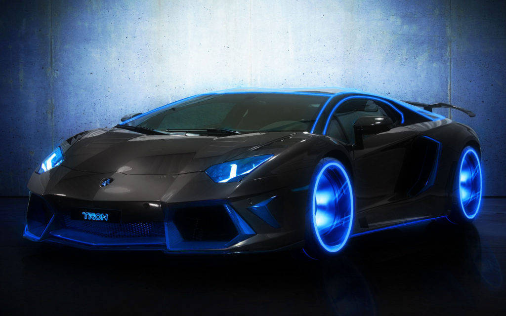 Black And Blue Lamborghini Wallpaper
