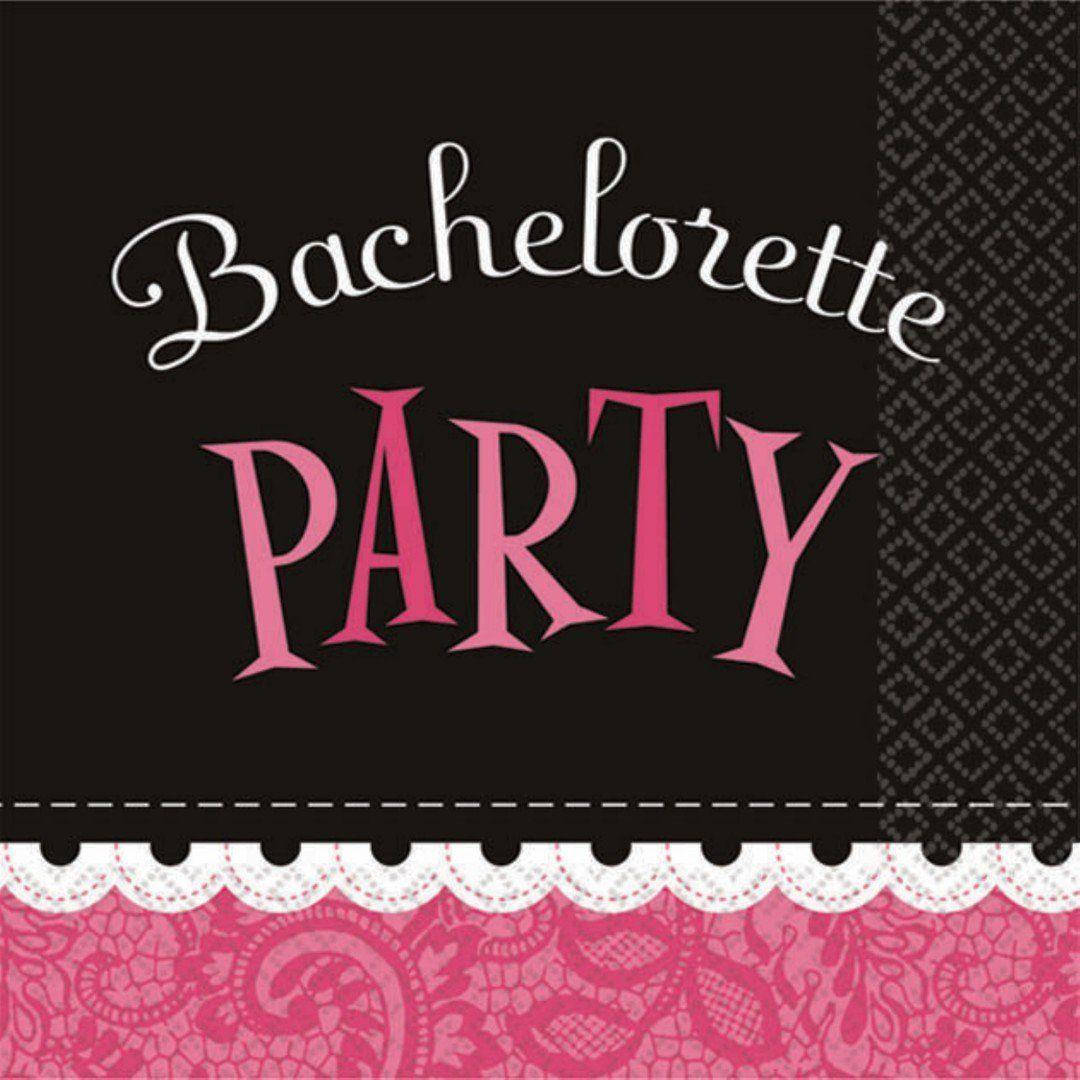 Black And Pink Bachelorette Party Invite Wallpaper