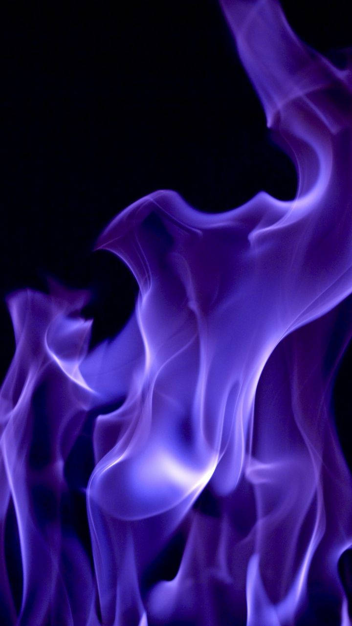 Black And Purple Aesthetic Flame Wallpaper