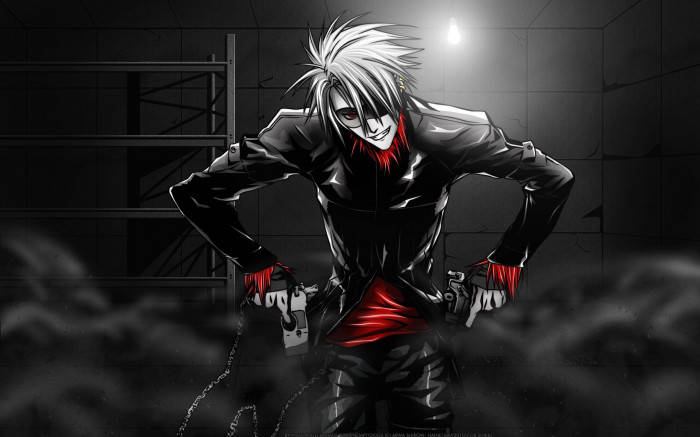 Black And Red Demon Boy Anime Wallpaper