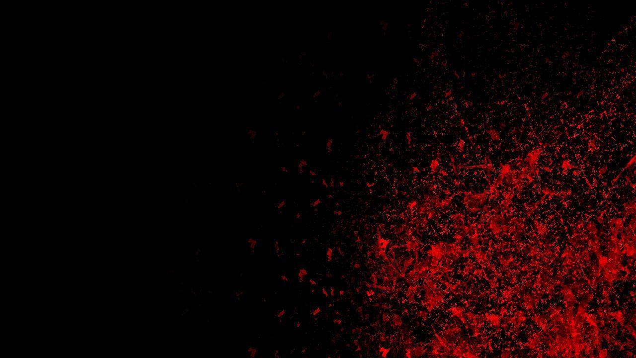 Black And Red Paint Blotches Wallpaper