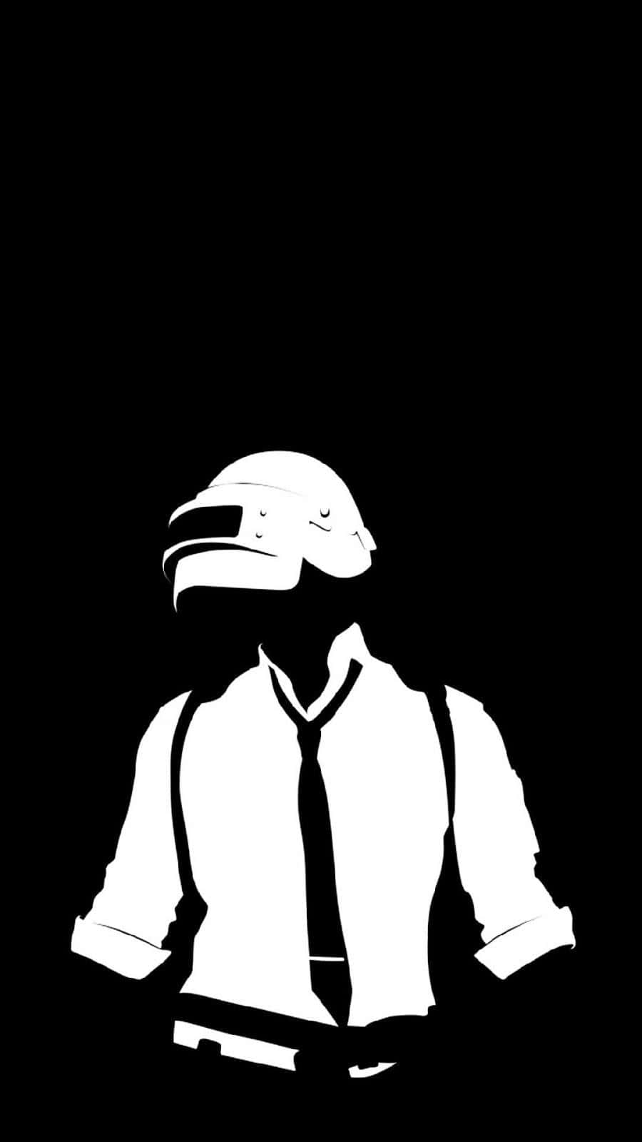 Black And White Character Pubg Iphone Wallpaper