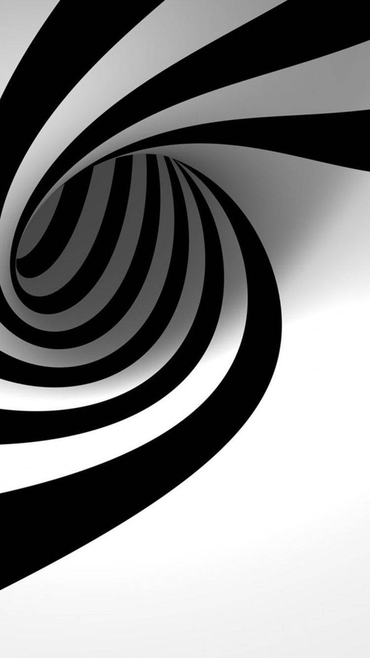 Black And White Iphone Spiral Wallpaper