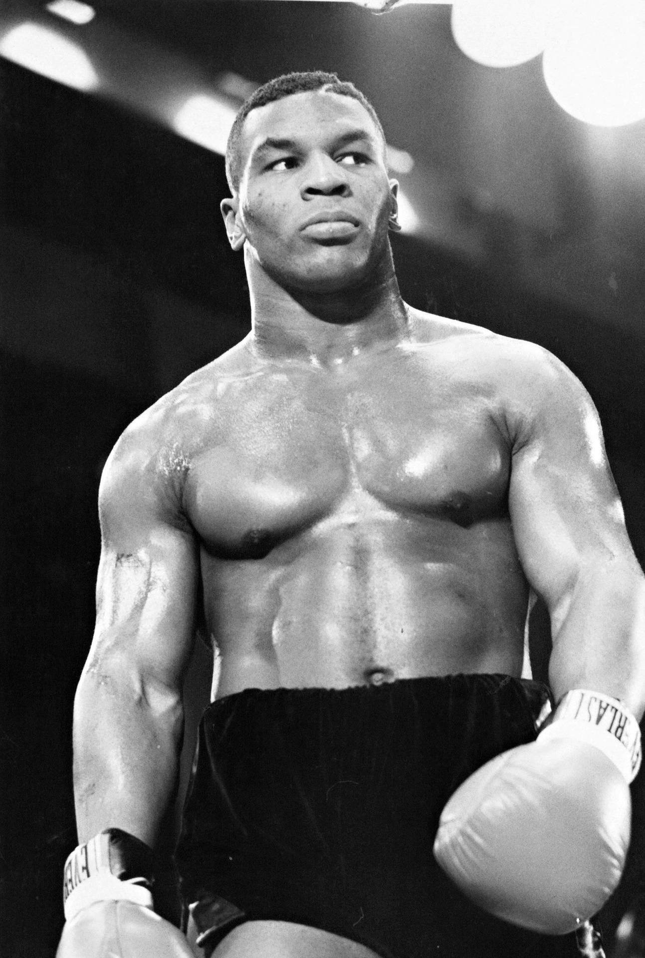 Black And White Portrait Of Mike Tyson 4k Wallpaper