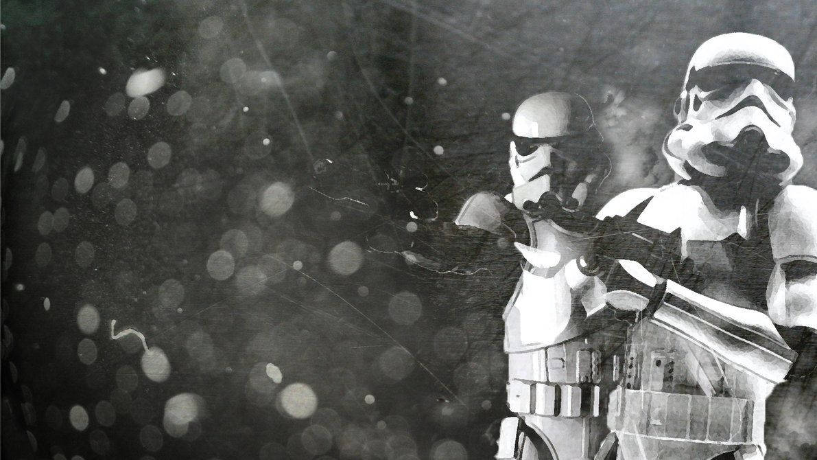 Black And White Stormtroopers Wallpaper
