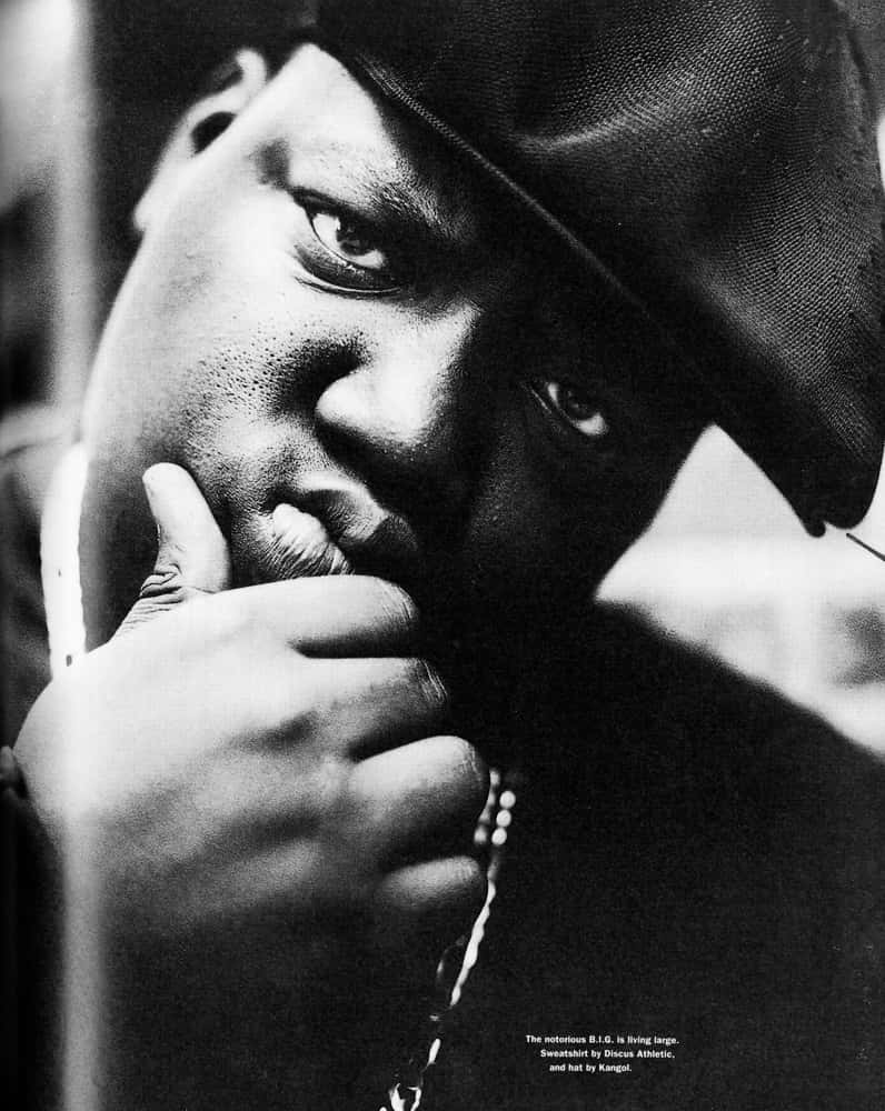 Black And White The Notorious Big Wallpaper