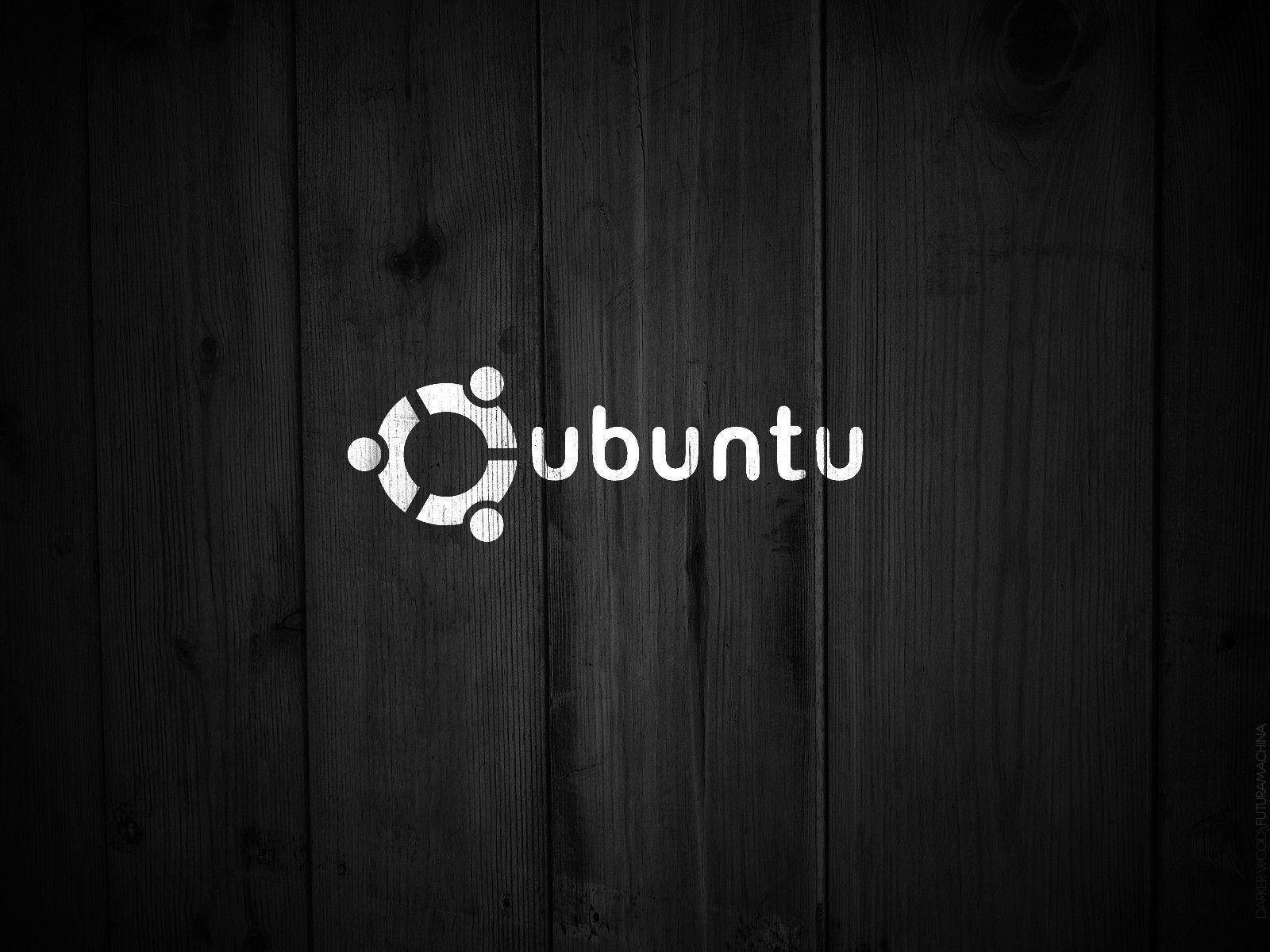 Black And White Ubuntu Linux Desktop Wallpaper