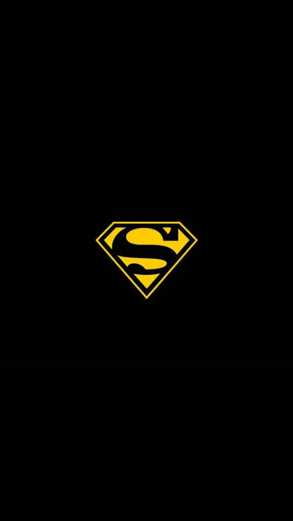 Black And Yellow Superman Iphone Wallpaper