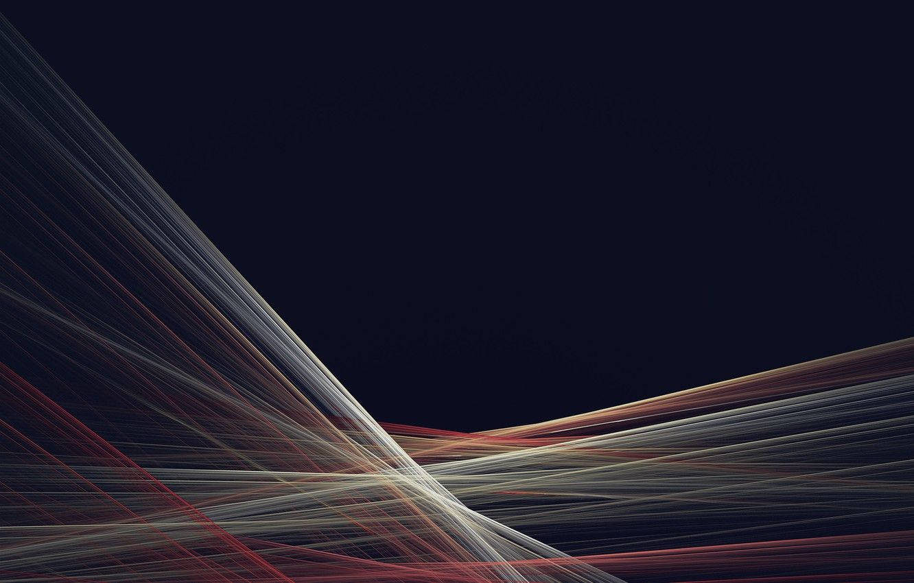 Black Android Colorful Line Patterns Wallpaper