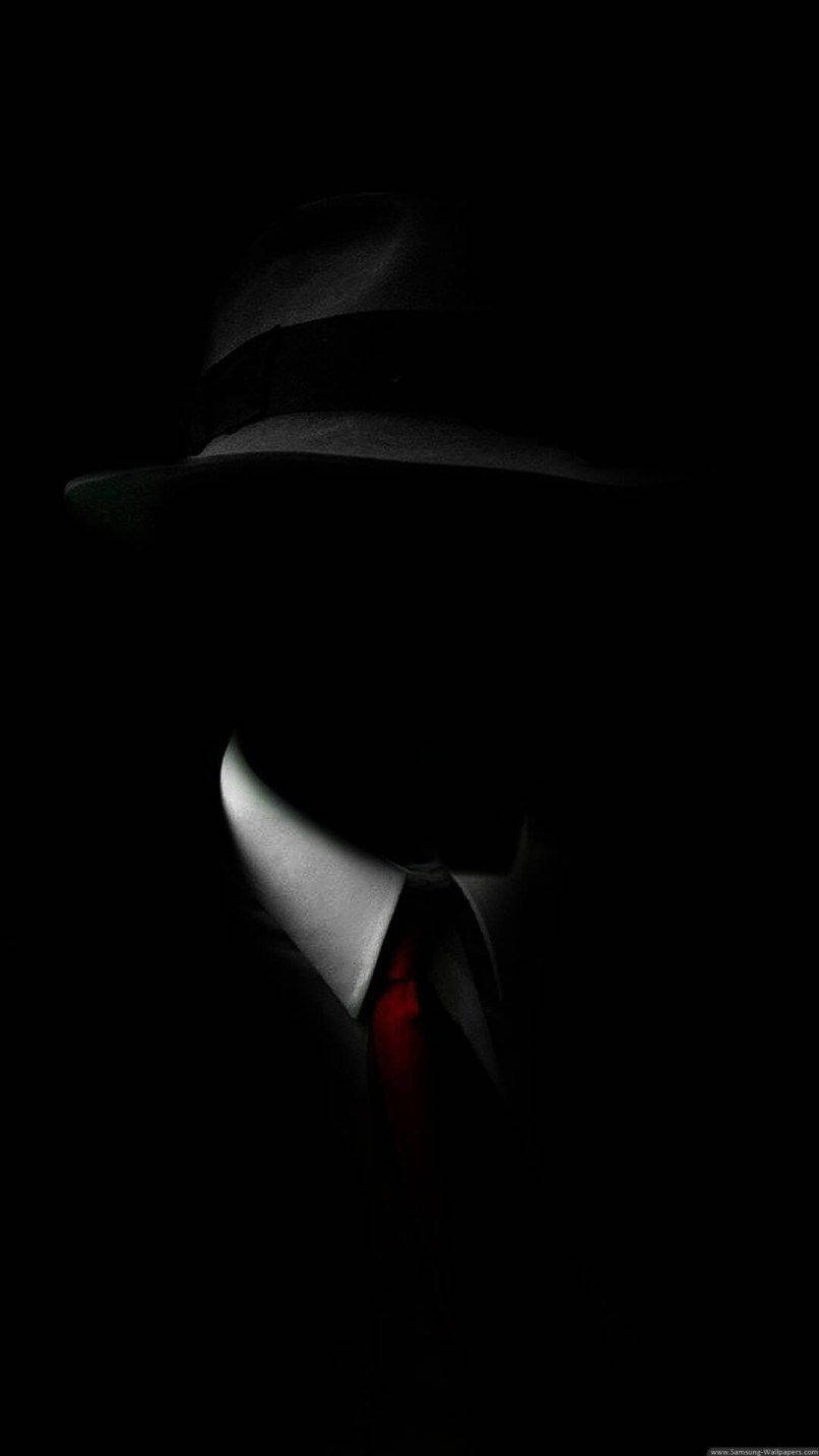 Black Android Mystery Man Wallpaper