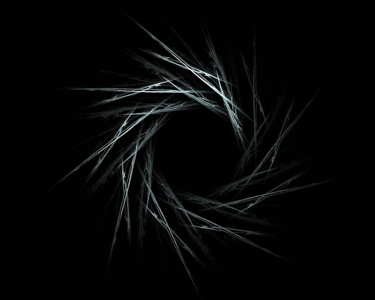 Black Android Rough Spiral Lines Wallpaper