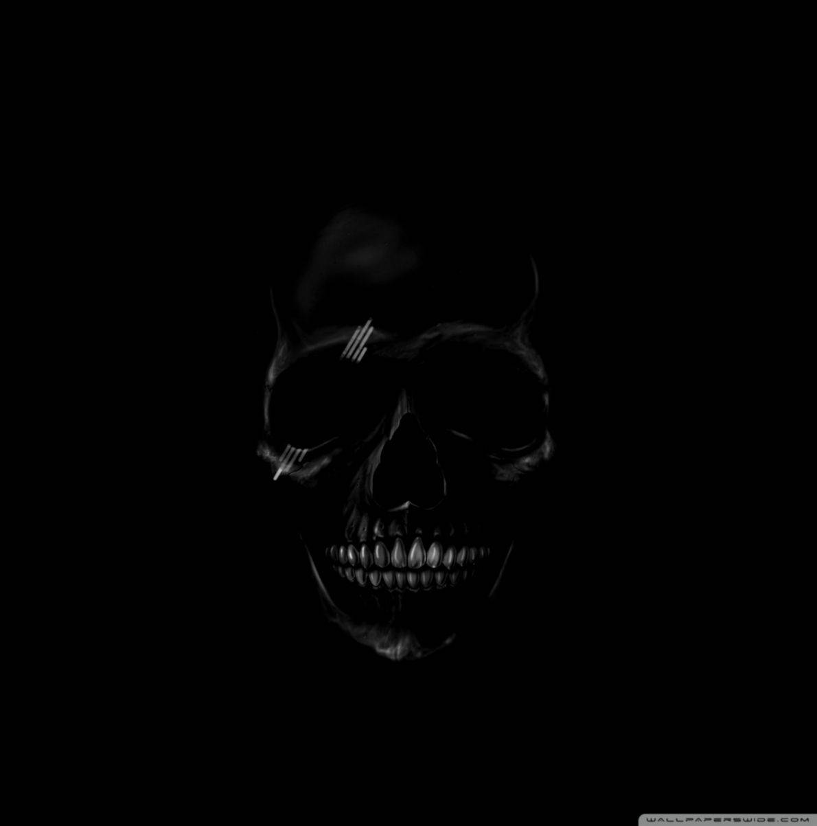 Black Android Skull Wallpaper