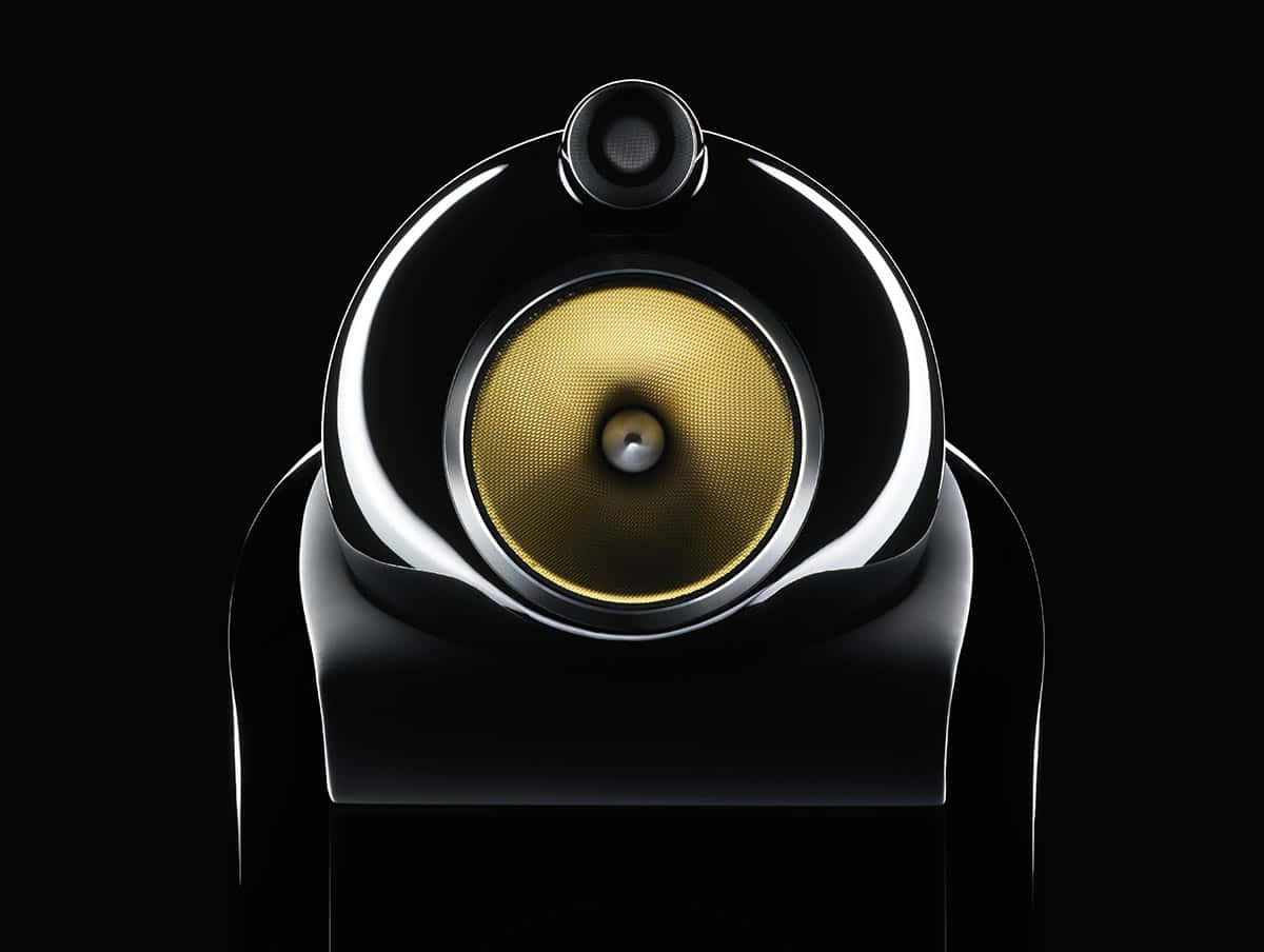 Black Bower And Wilkins 800 Diamond Speaker Wallpaper