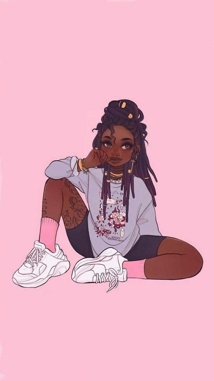 Black Cartoon Characters American Girl Wallpaper
