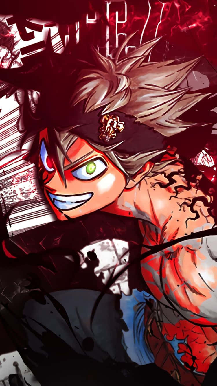 Black Clover Asta Menacing Look Iphone Wallpaper