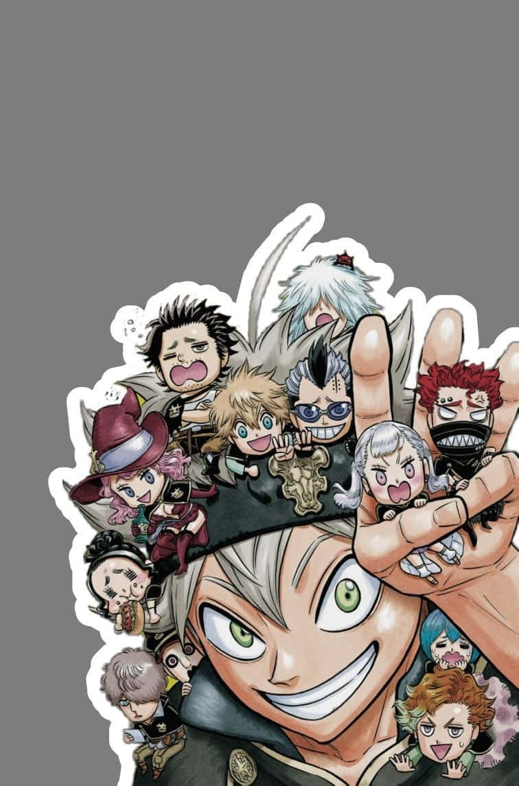 Black Clover Chibi Art Iphone Wallpaper