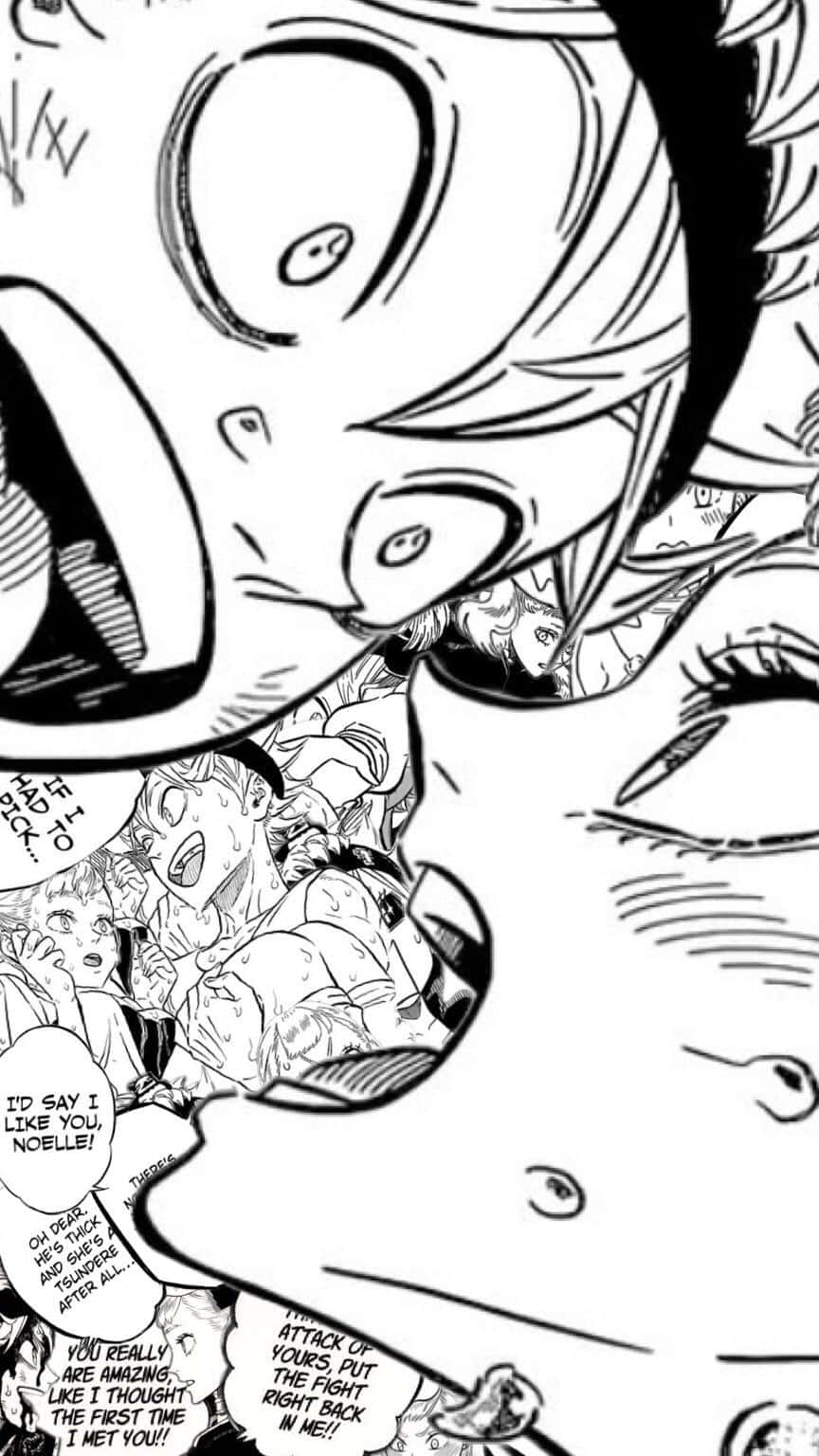 Black Clover Doodle Iphone Wallpaper