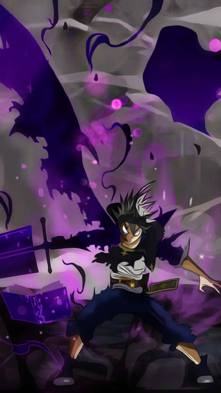 Black Clover Purple Art Iphone Wallpaper