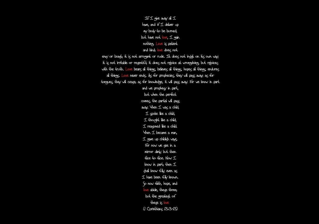 Black Cross Prayer Wallpaper