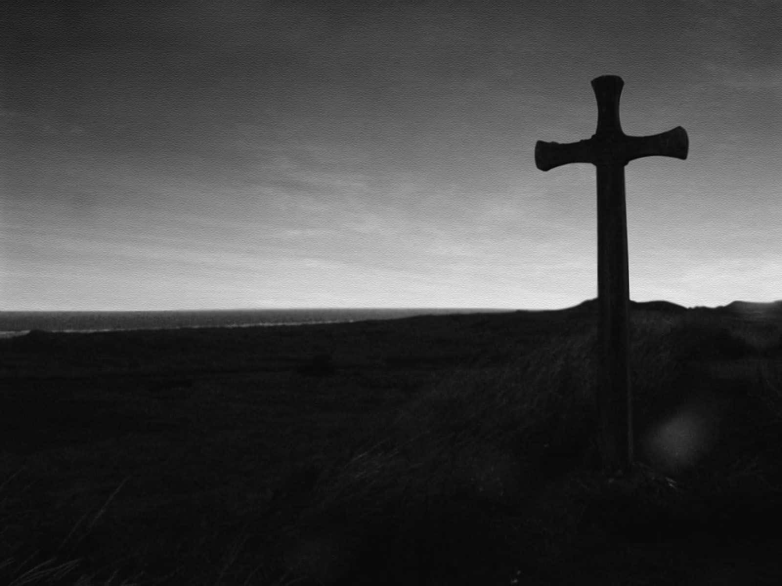 Black Cross Standing Wallpaper