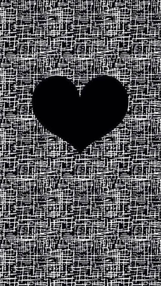 Black Day Abstract Heart Wallpaper