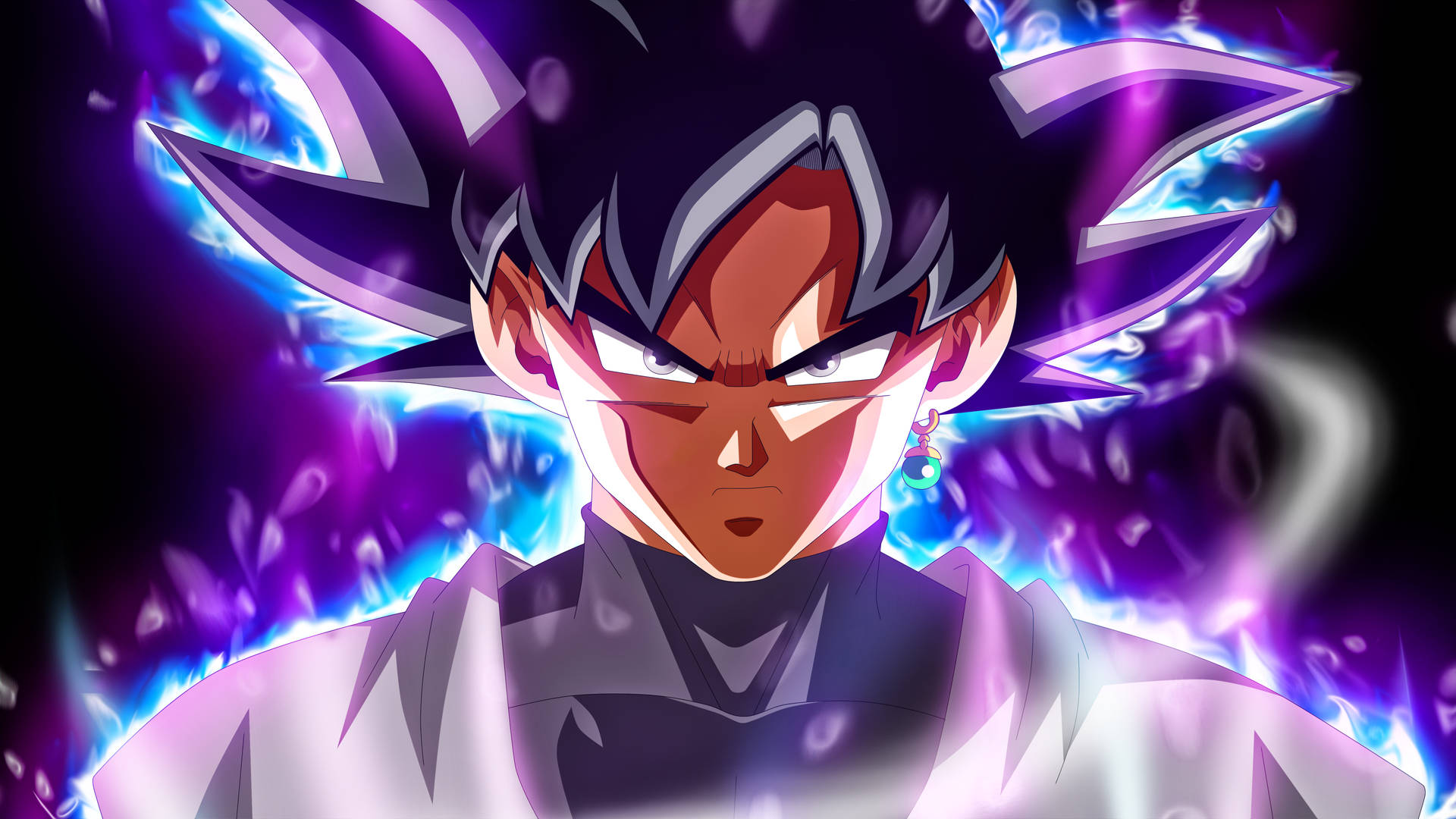 Download free Black Goku Rose 4k Fierce Look Wallpaper - MrWallpaper.com