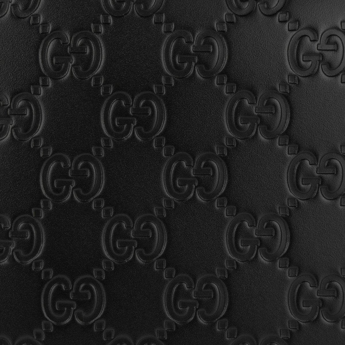 Black Leather Gucci Pattern Wallpaper