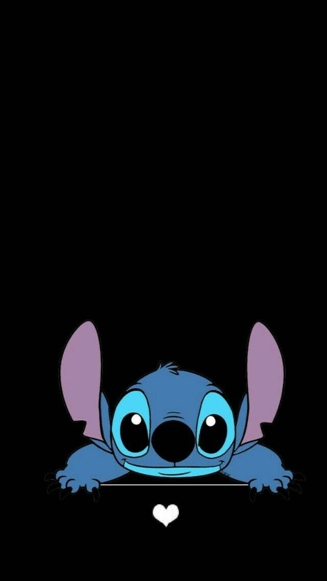 Black Lilo And Stitch Iphone Wallpaper