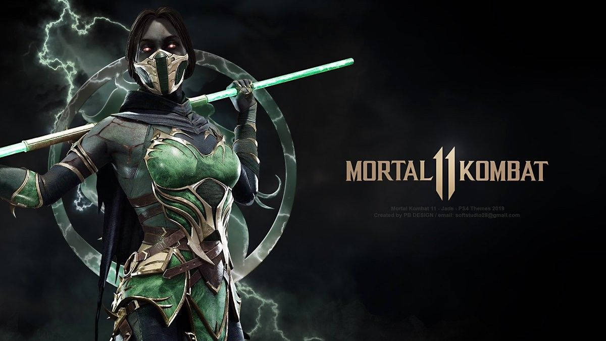 Black Mortal Kombat 11 Fighter Jade Wallpaper