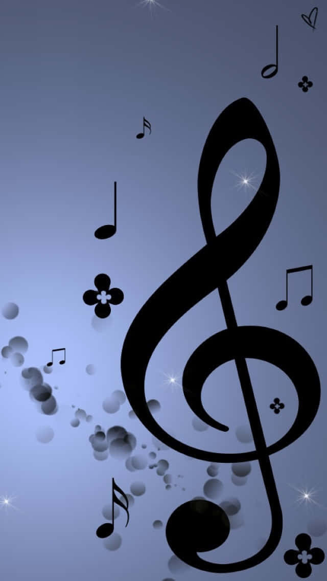 Black Music Notes Wallpaper