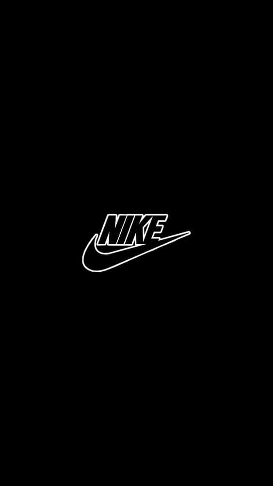 Black Nike Outline Wallpaper