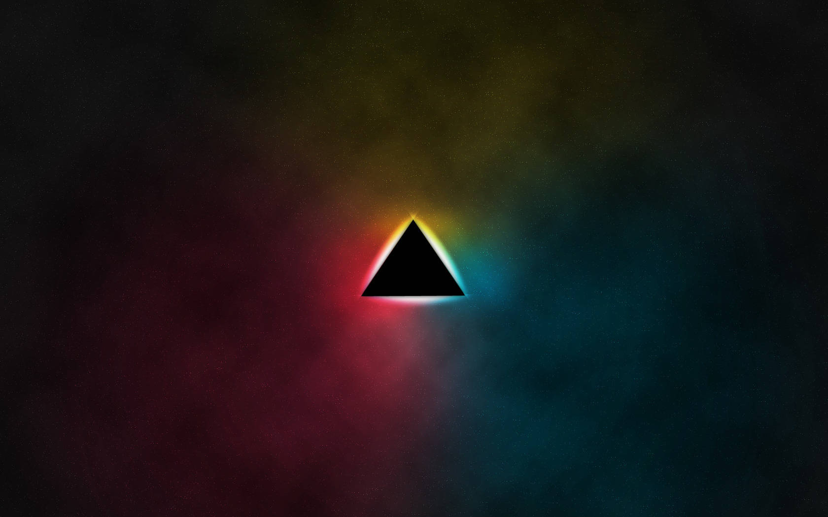 Black Pyramid With Colored Smoke Wallpaper