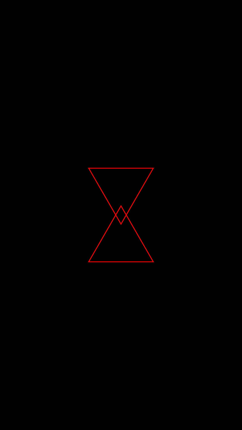 Black Pyramid With Red Outline Wallpaper