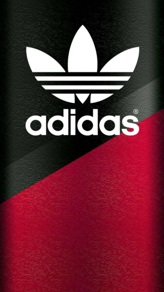 Black Red Design Of Adidas Iphone Wallpaper
