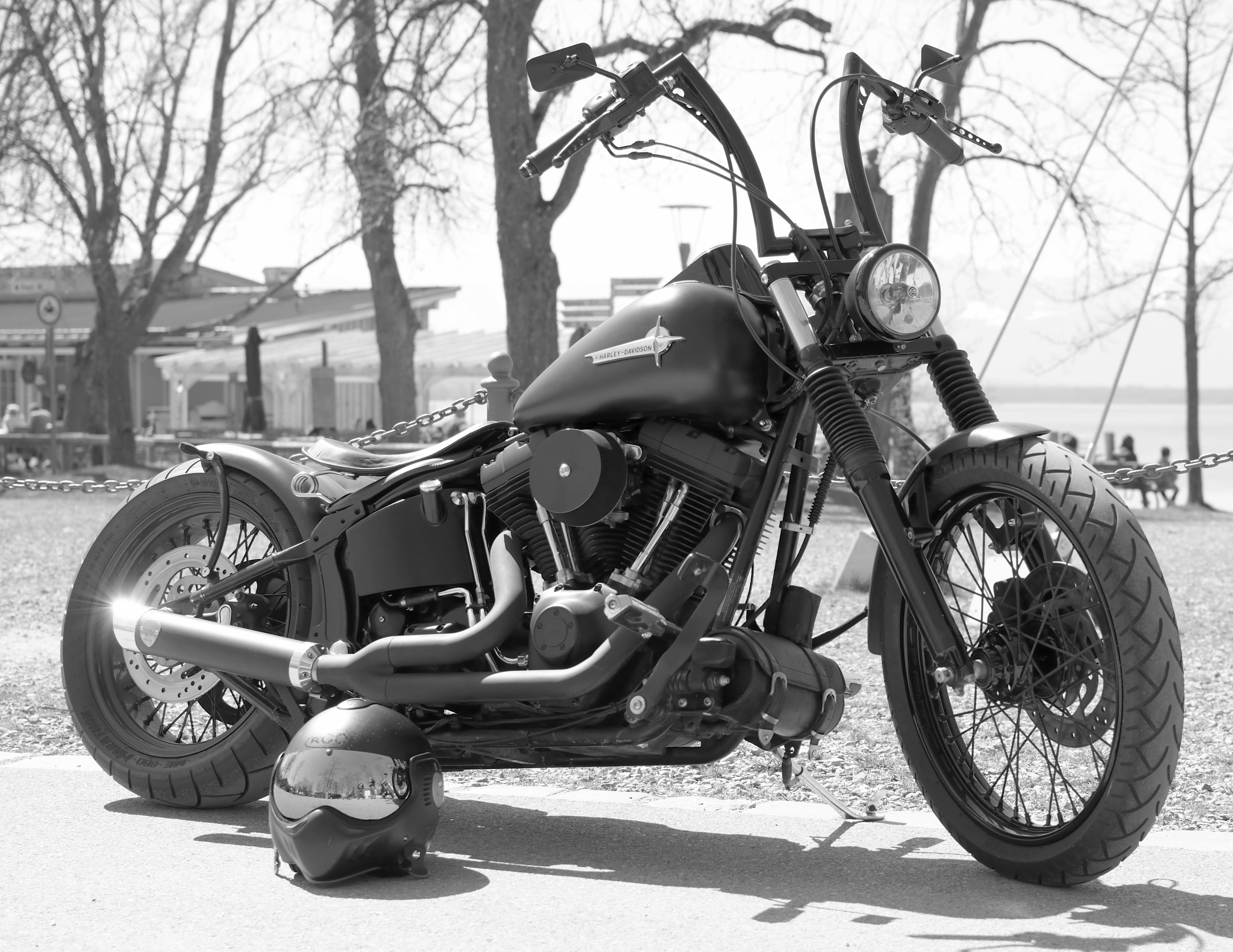 Black White Harley Davidson 1920x1080 Motorcycle Wallpaper