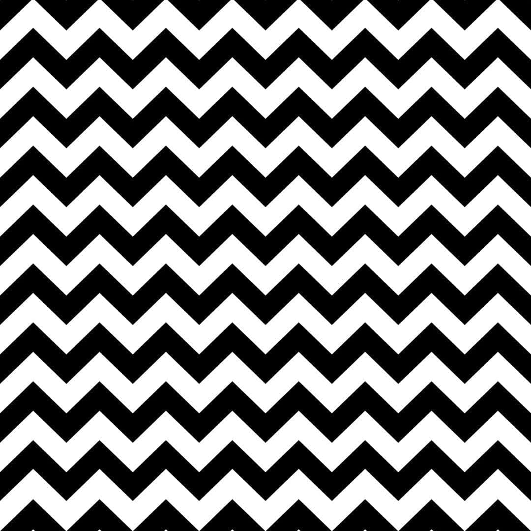 Black White Zigzag Pattern Wallpaper