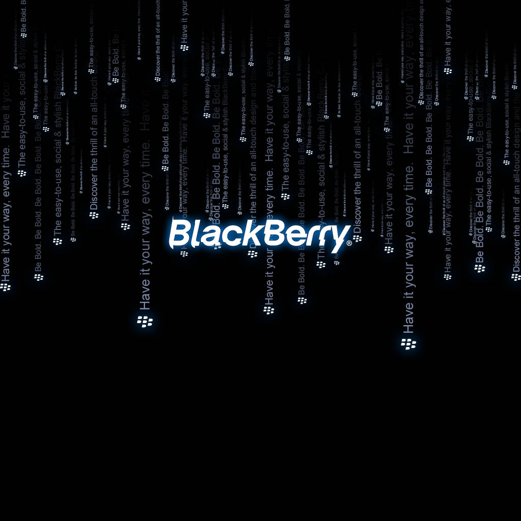 Blackberry Dripping Text Wallpaper