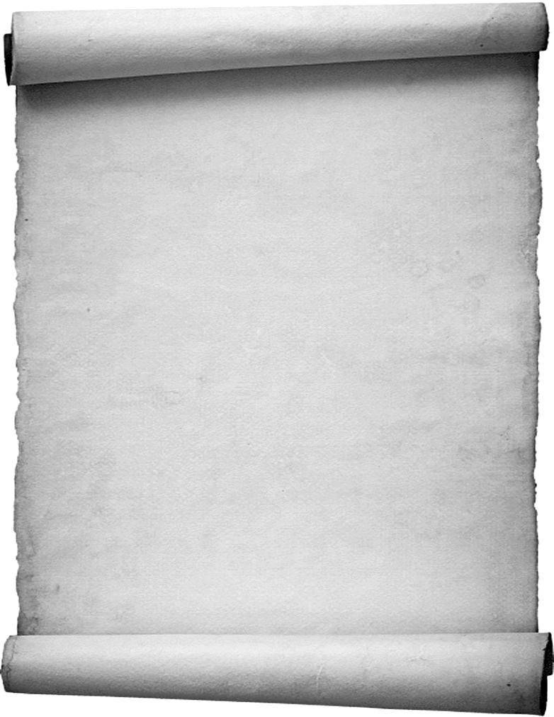 Blank White Scroll Unfurling Against A Stark White Background Wallpaper