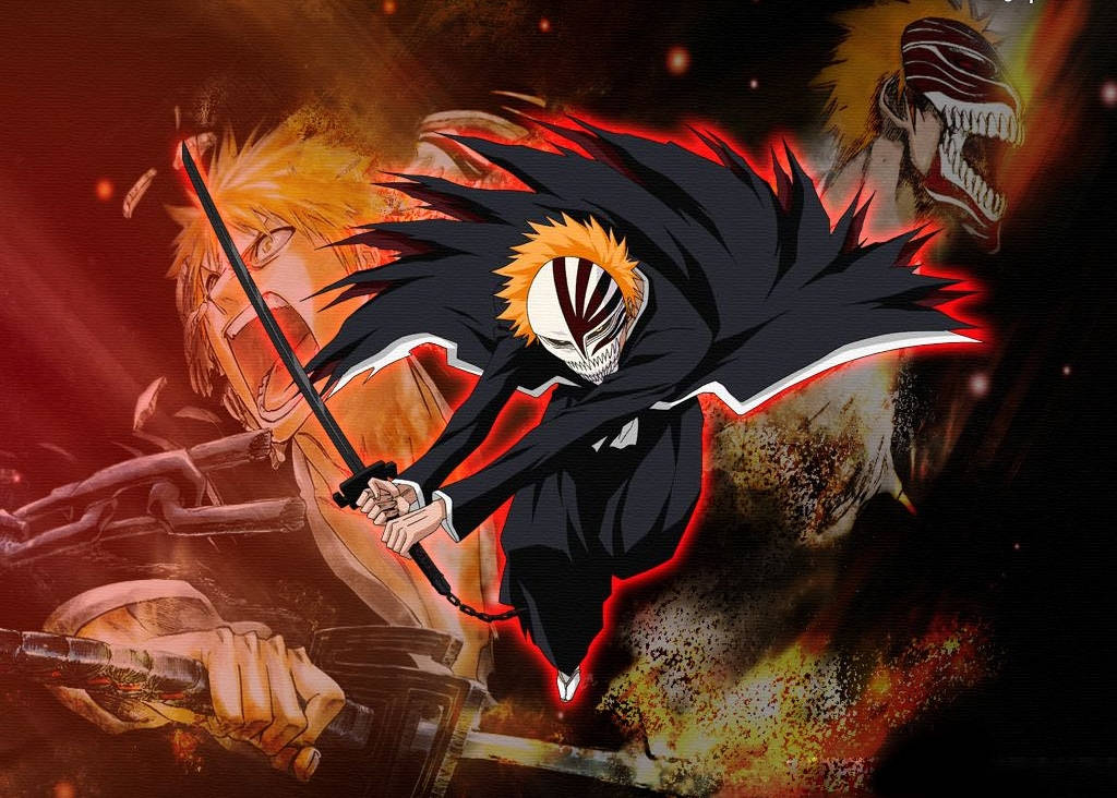 Bleach Ichigo Is A Brave Warrior Ready To Fight Evil Wallpaper