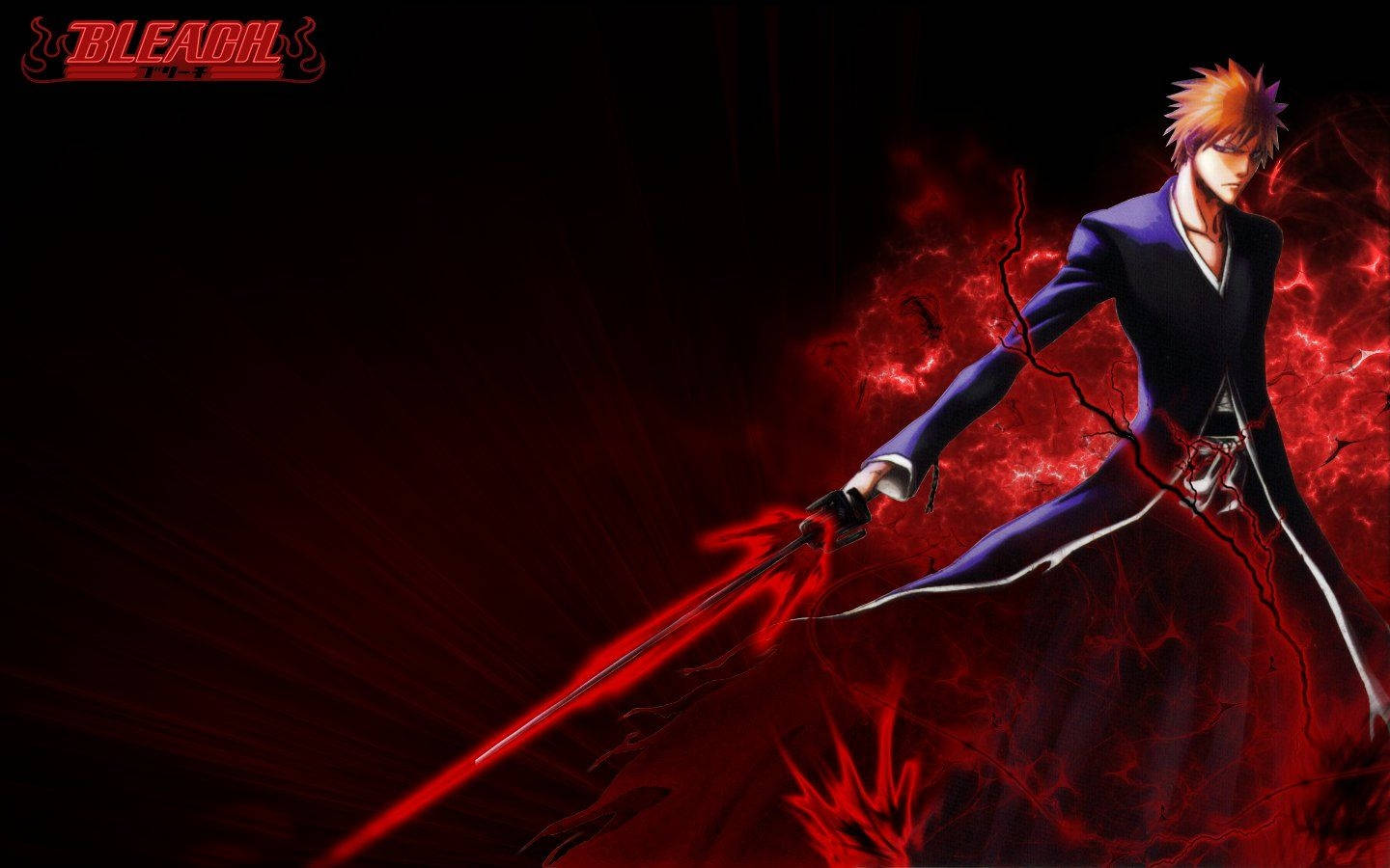 Bleach Ichigo Red Aesthetic Wallpaper