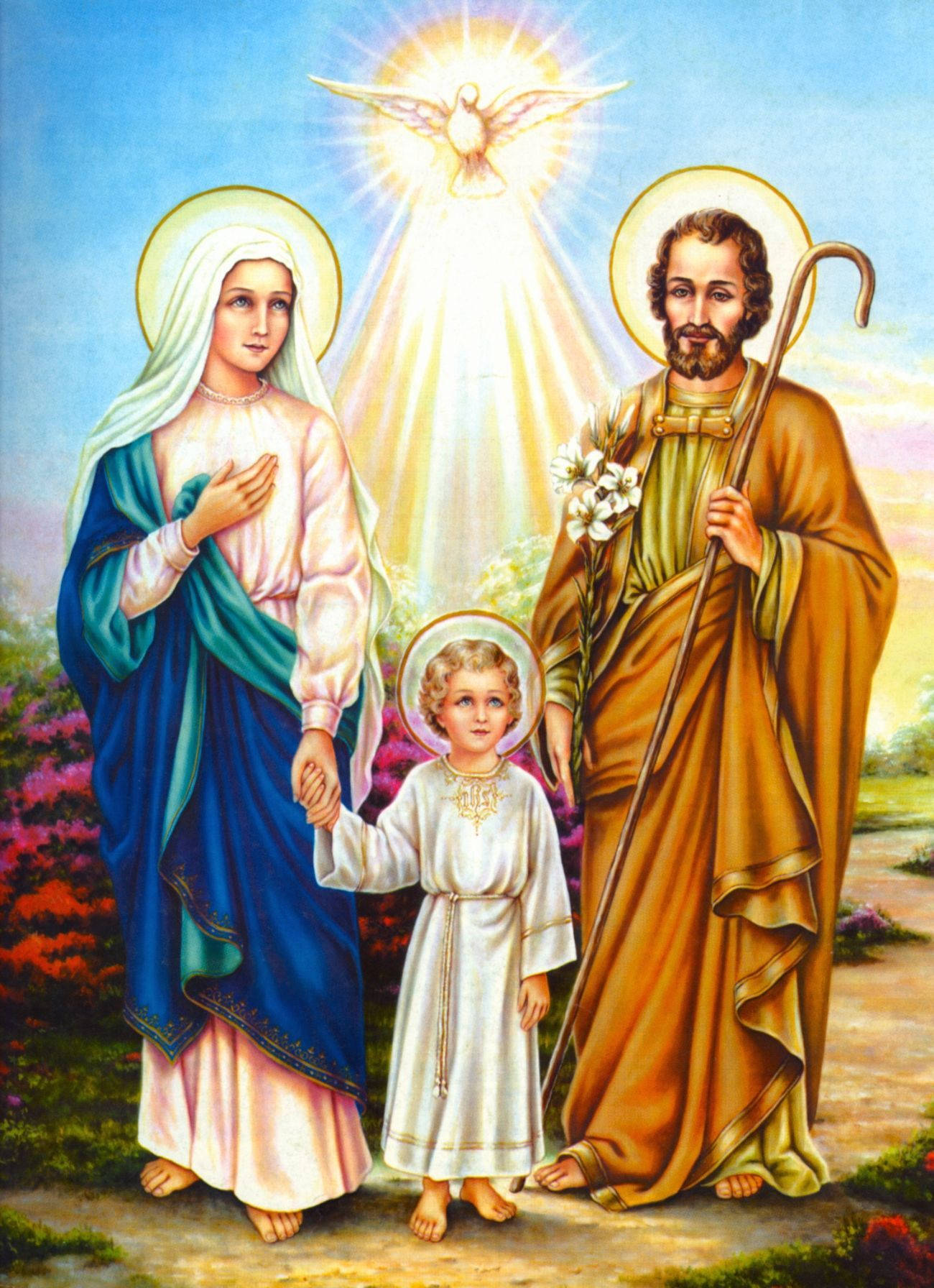 Blessed Holy Family Wallpaper