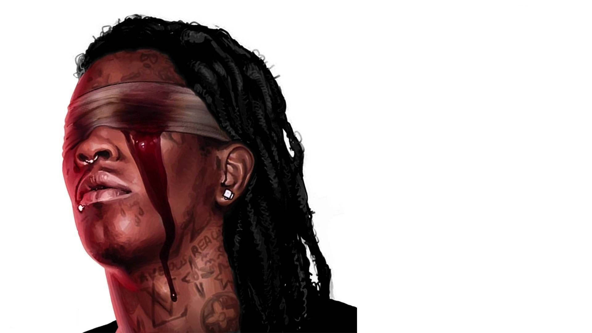 Download free Blindfolded Young Thug Wallpaper - MrWallpaper.com