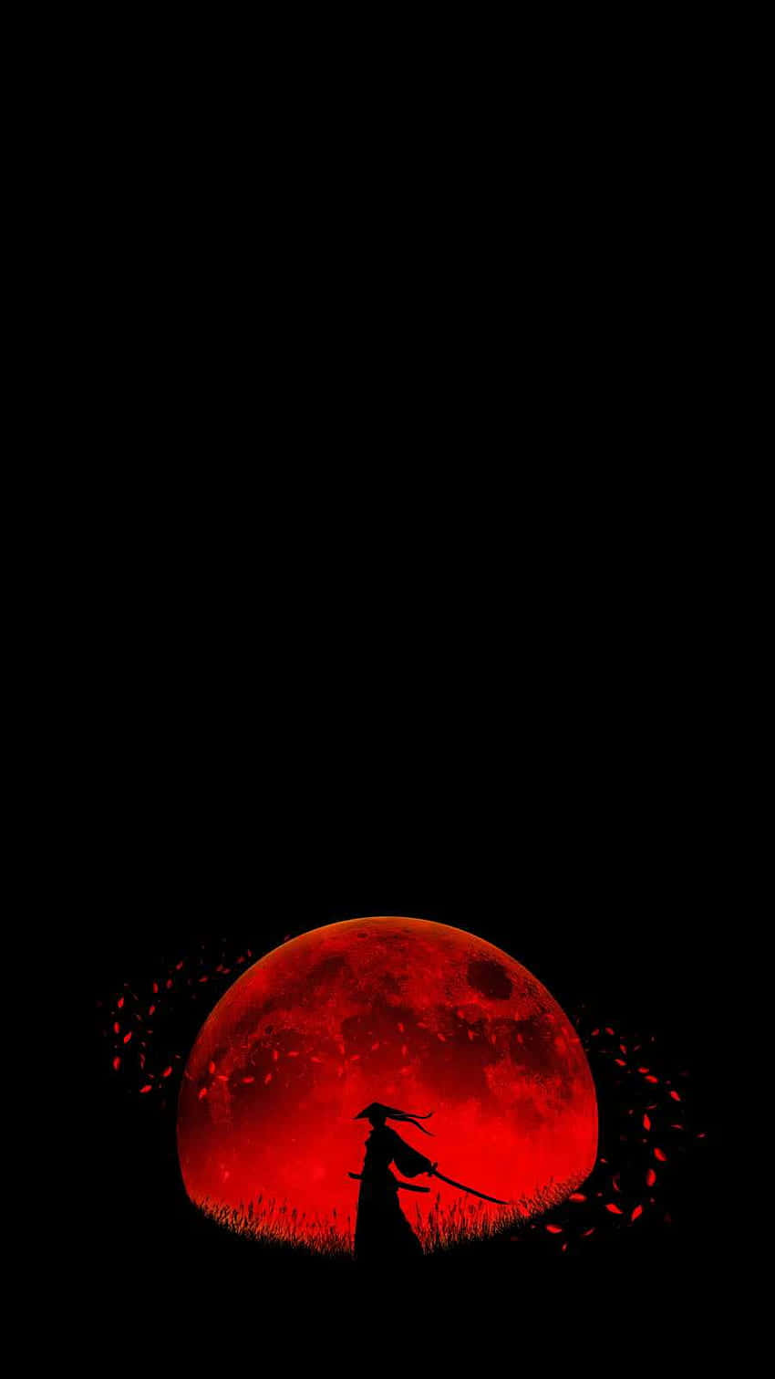 Blood Moon Samurai Wallpaper