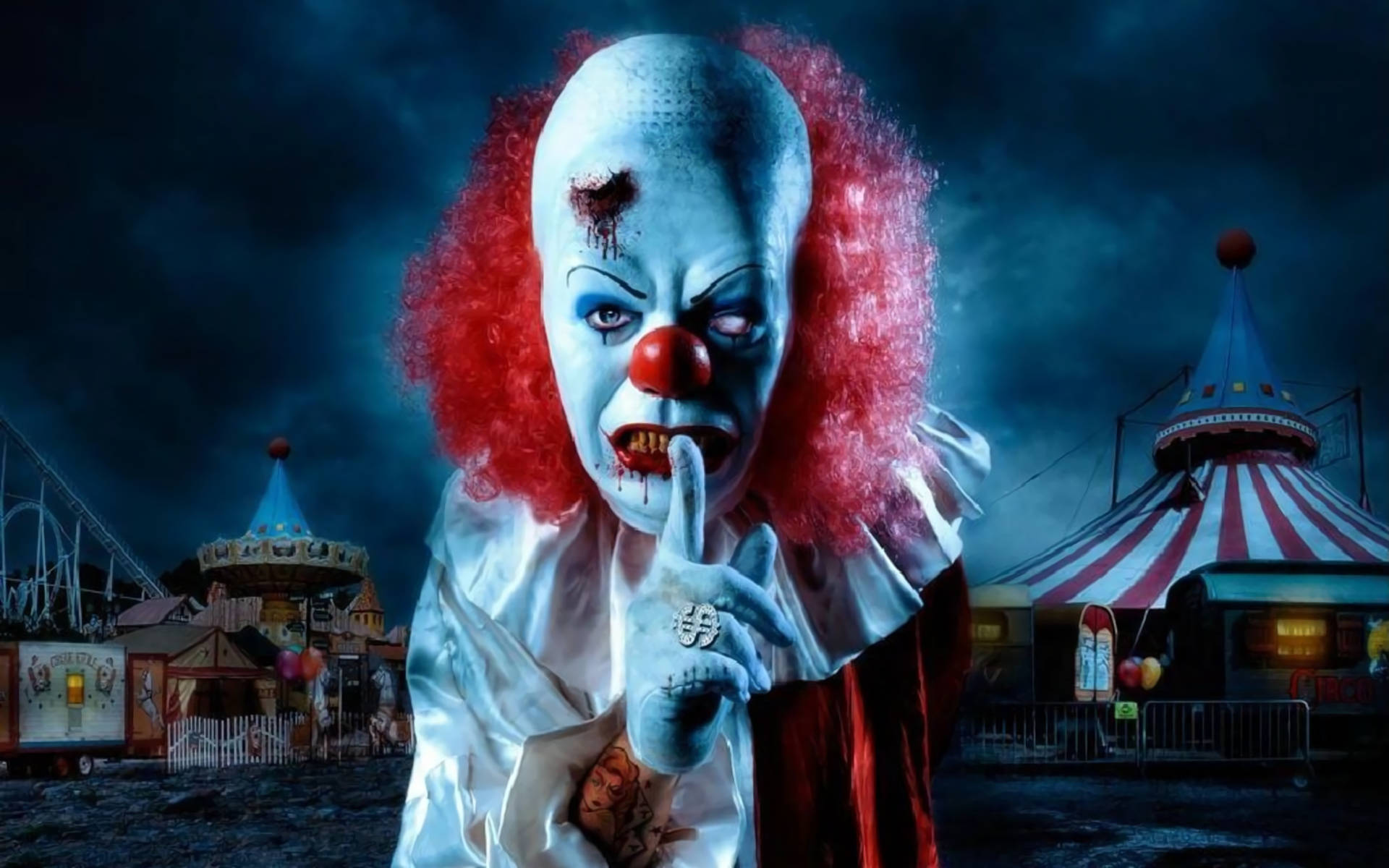 Dark - Clown Wallpaper | Evil clowns, Creepy clown, Scary clowns