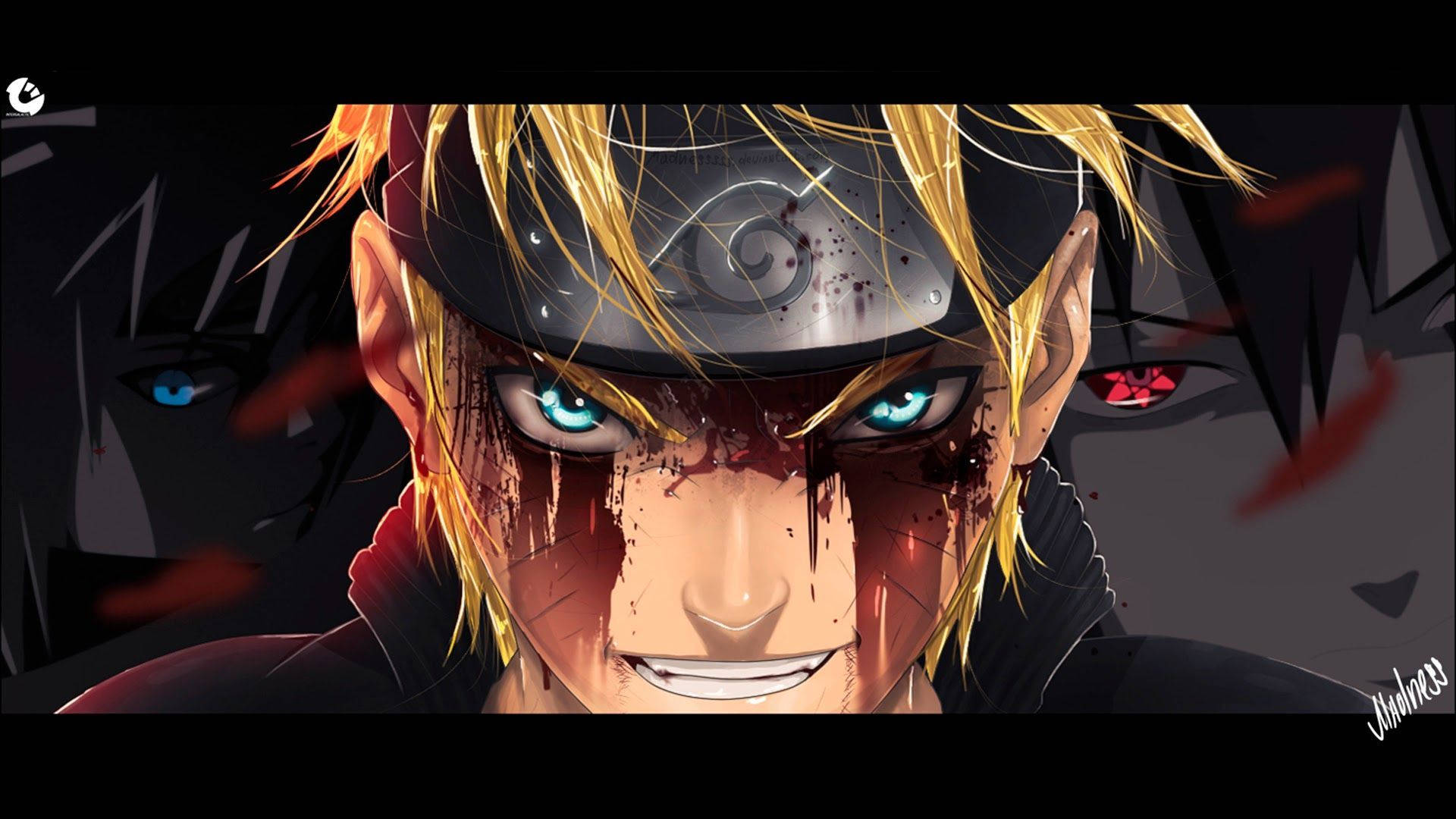 Download free Bloody Naruto Anime Profile Wallpaper - MrWallpaper.com